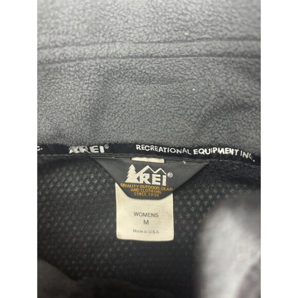 REI Vest Womens Medium Fleece Outdoor Hiking Zip Up Made in USA Jacket - Picture 2 of 6